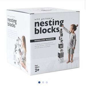 Wee Gallery Nesting Blocks Woodland Numbers